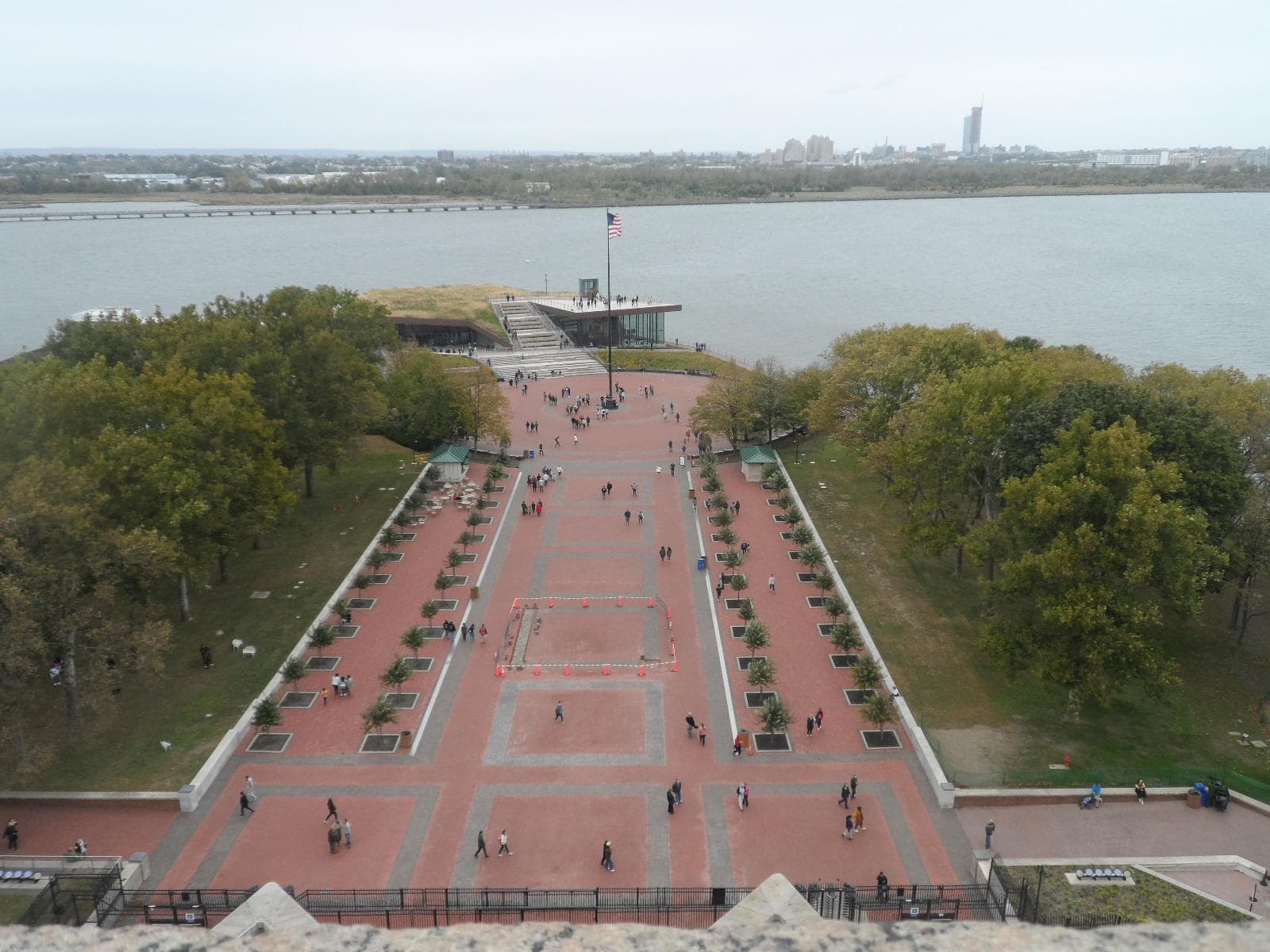 The view of the Statue of Liberty Museum from the pedestal; photo credit: Katherine Michel