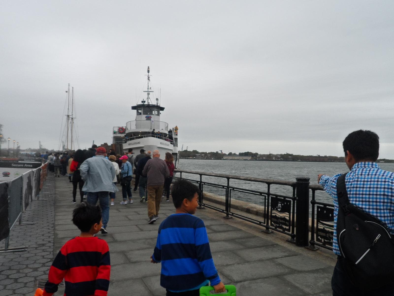 Boarding the ferry to Liberty Island; photo credit: Katherine Michel