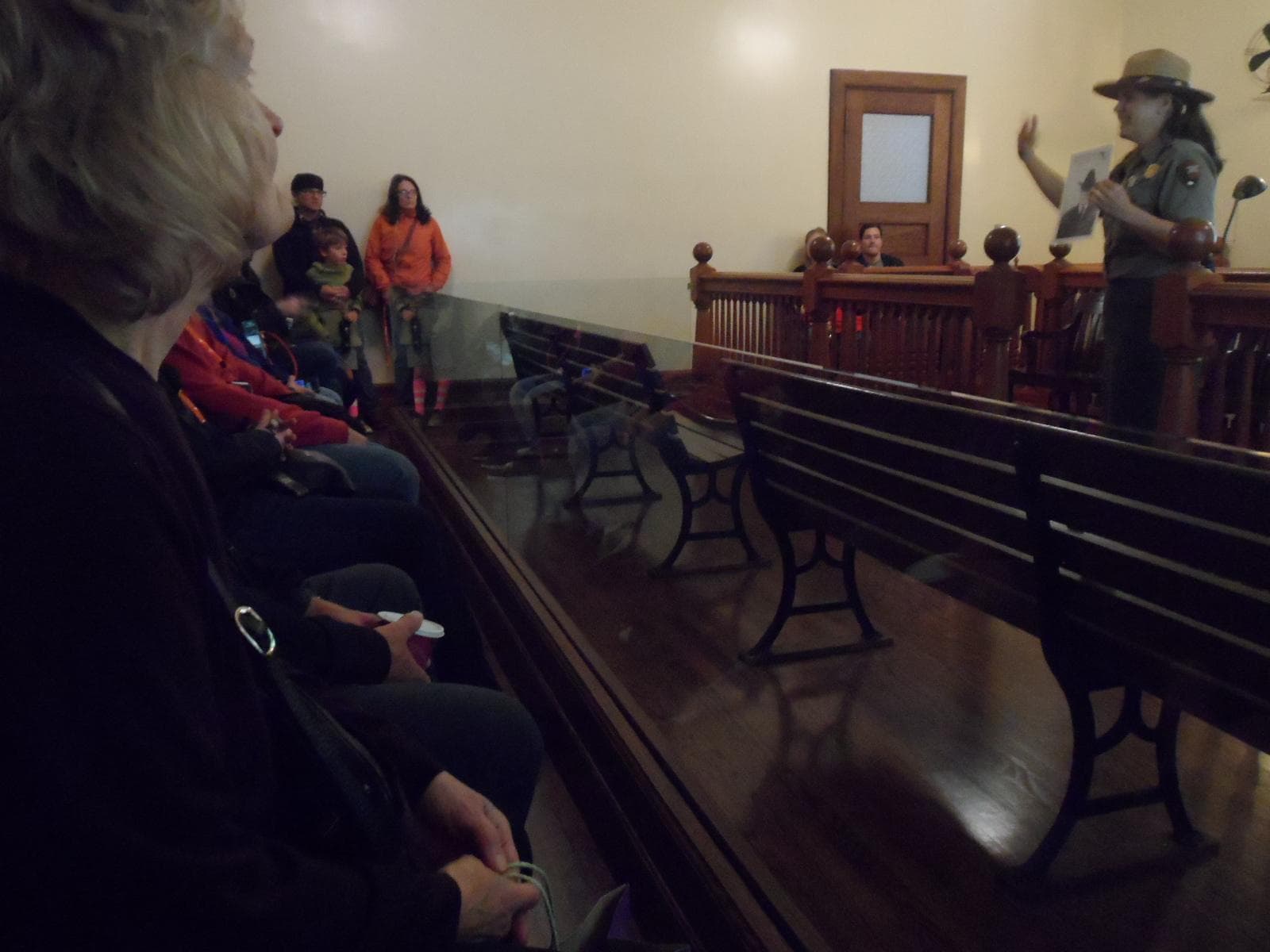 The view of the Hearing Room from the gallery; photo credit: Katherine Michel